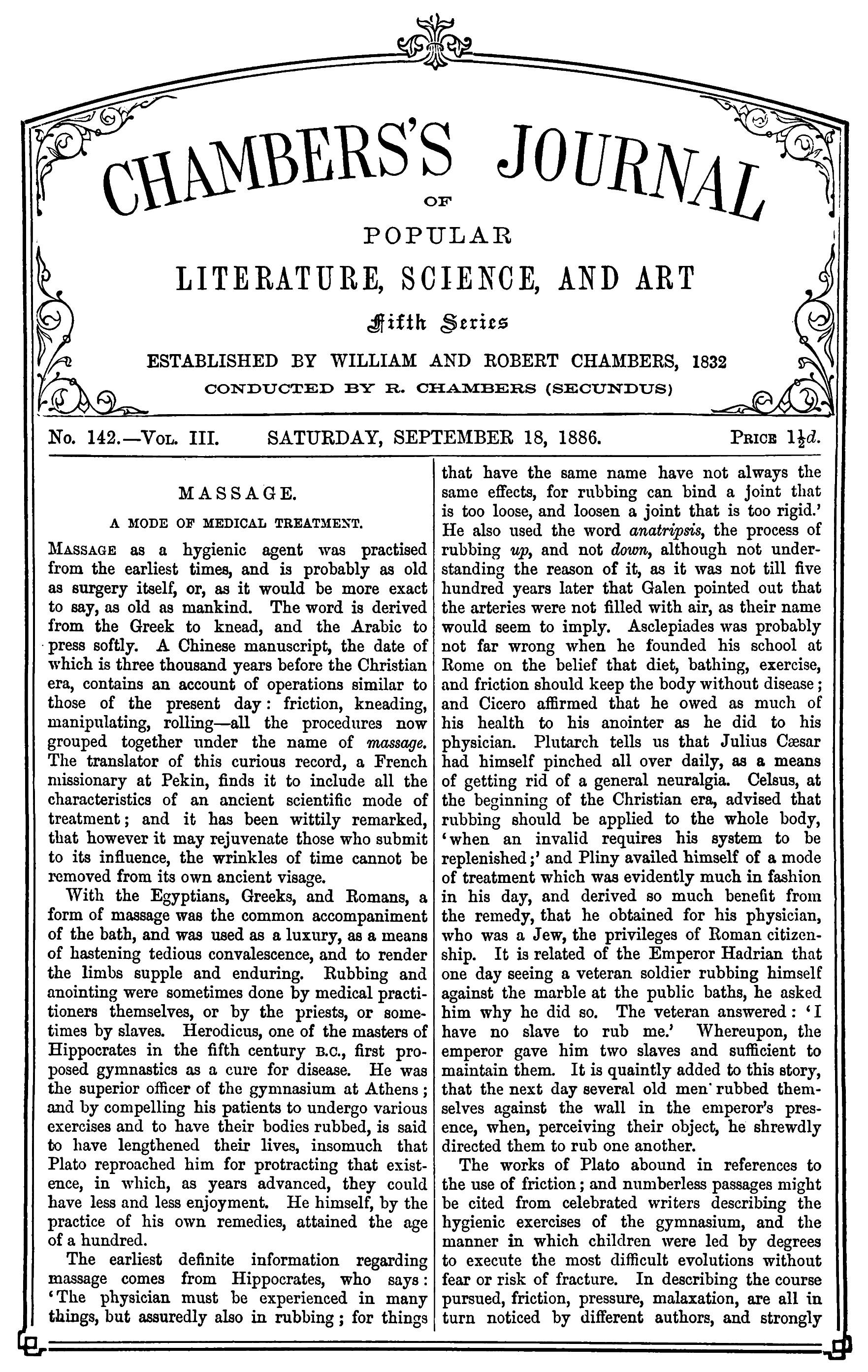 Chambers’s Journal, September 18, 1886