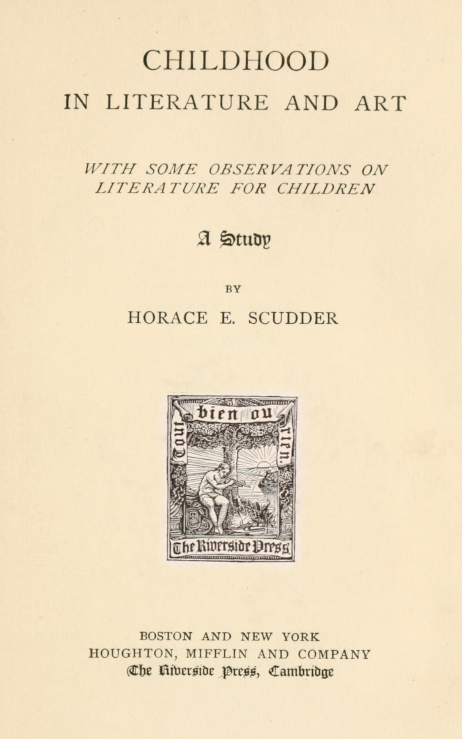 Childhood in literature and art
