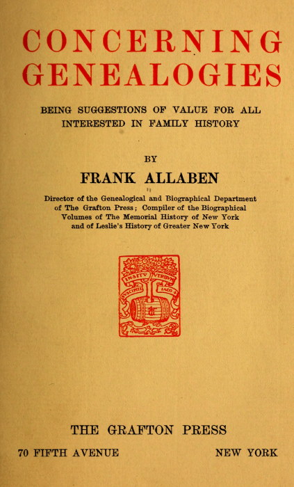 Concerning Genealogies
