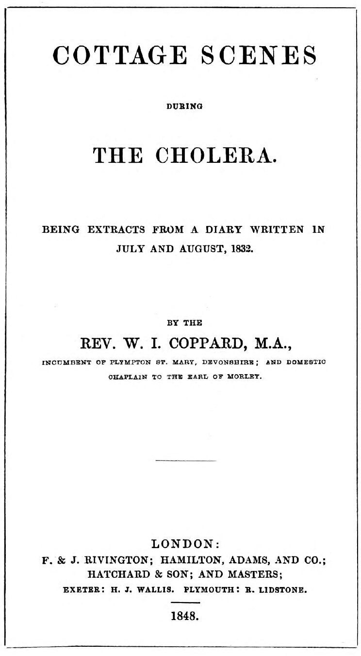 Cottage scenes during the cholera