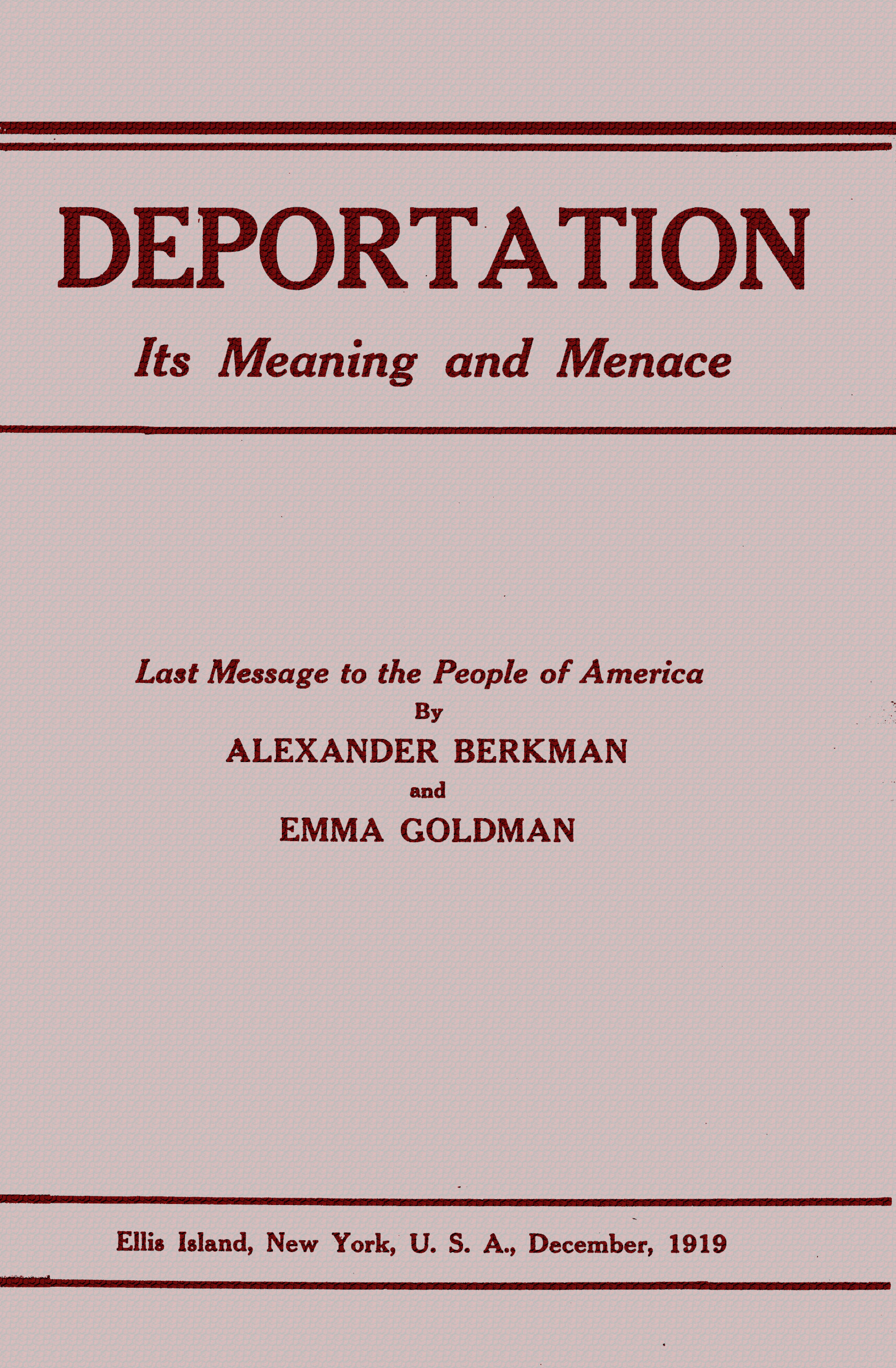 Deportation