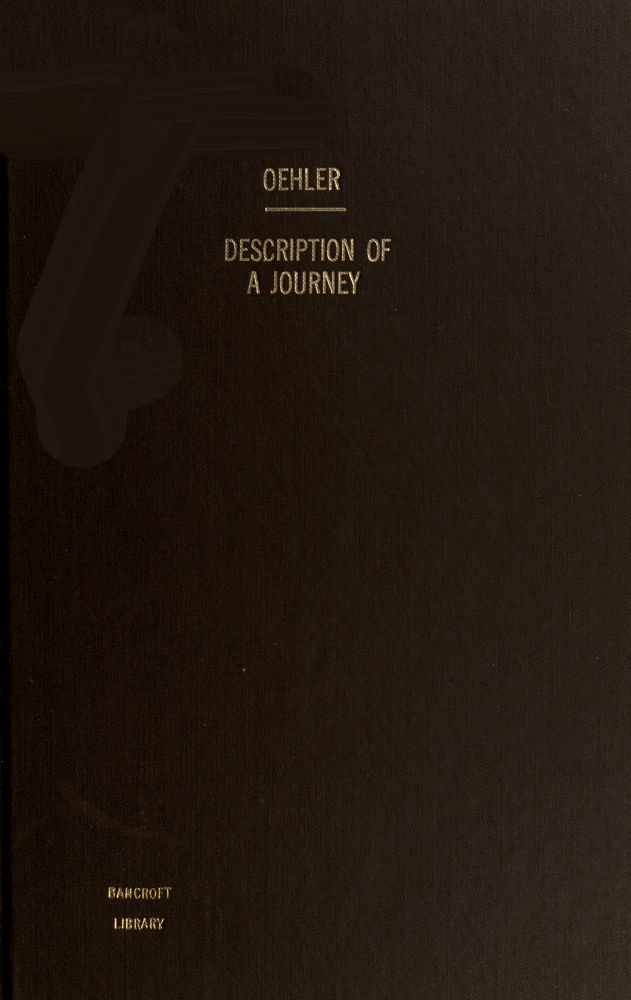 Description of a Journey and Visit to the Pawnee Indians