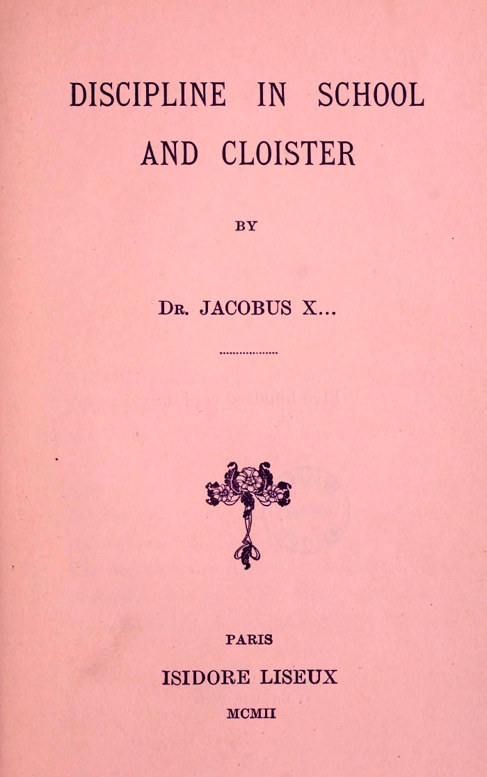Discipline in School & Cloister