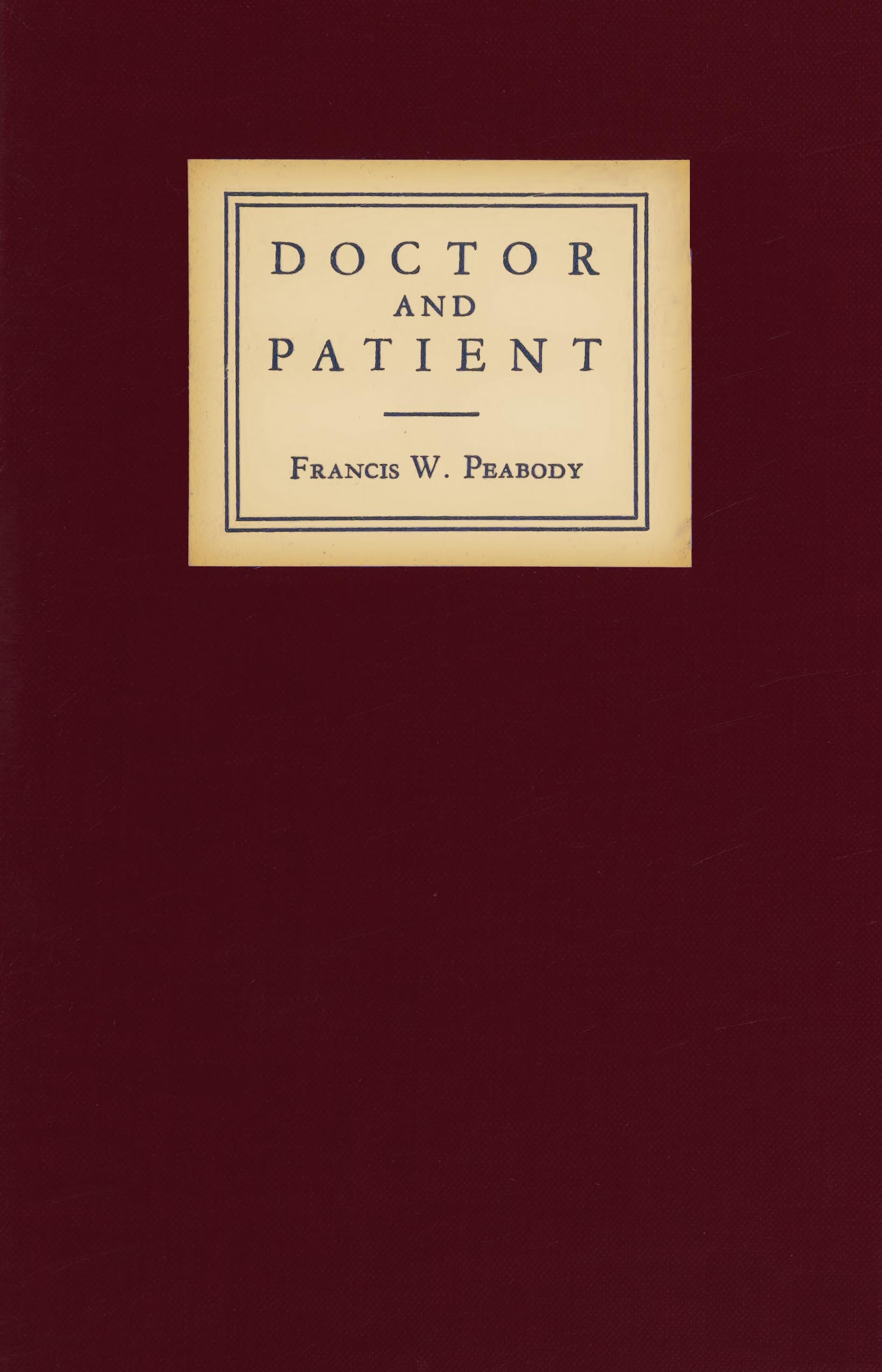 Doctor and Patient