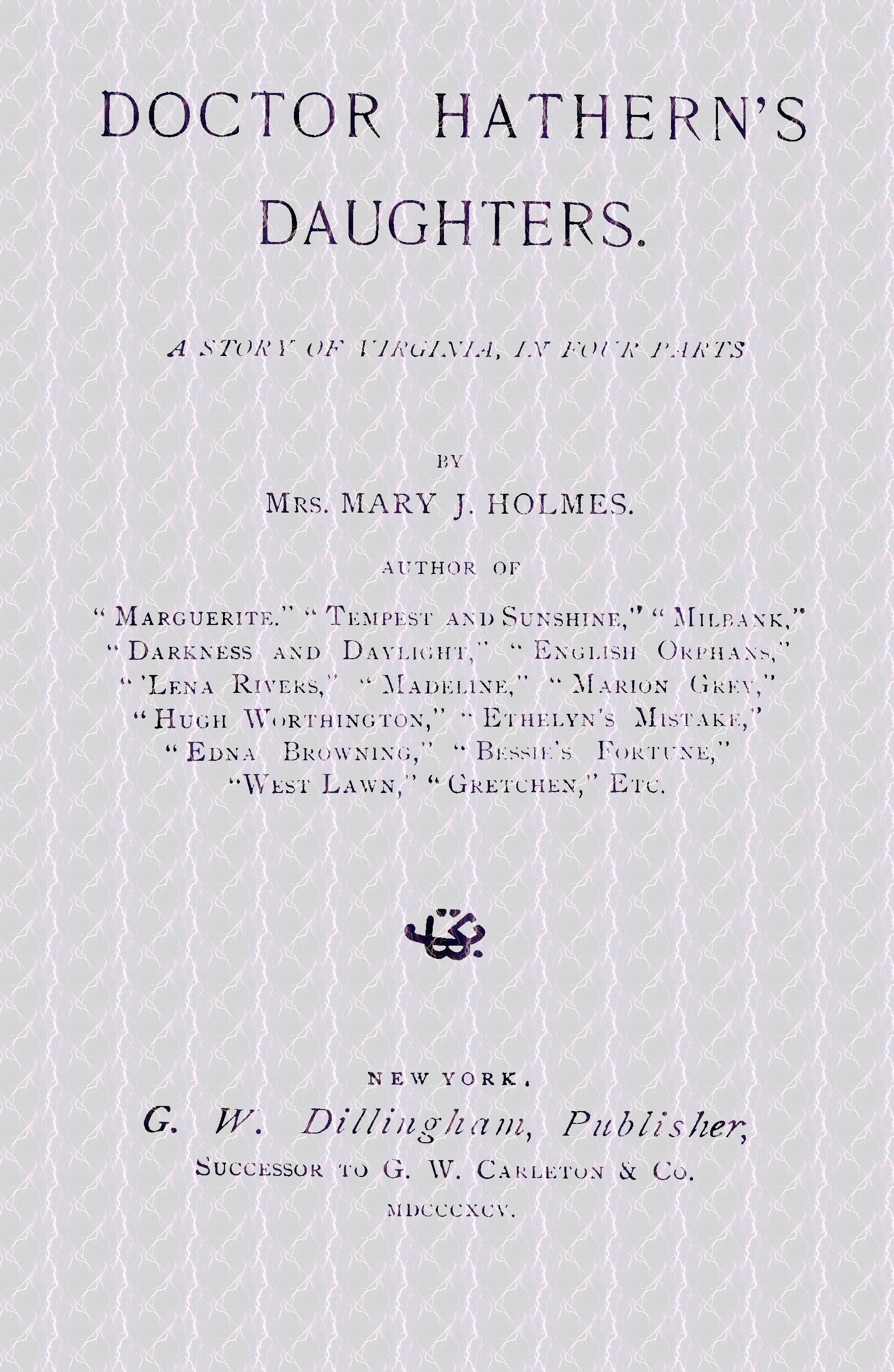 Doctor Hathern’s Daughters