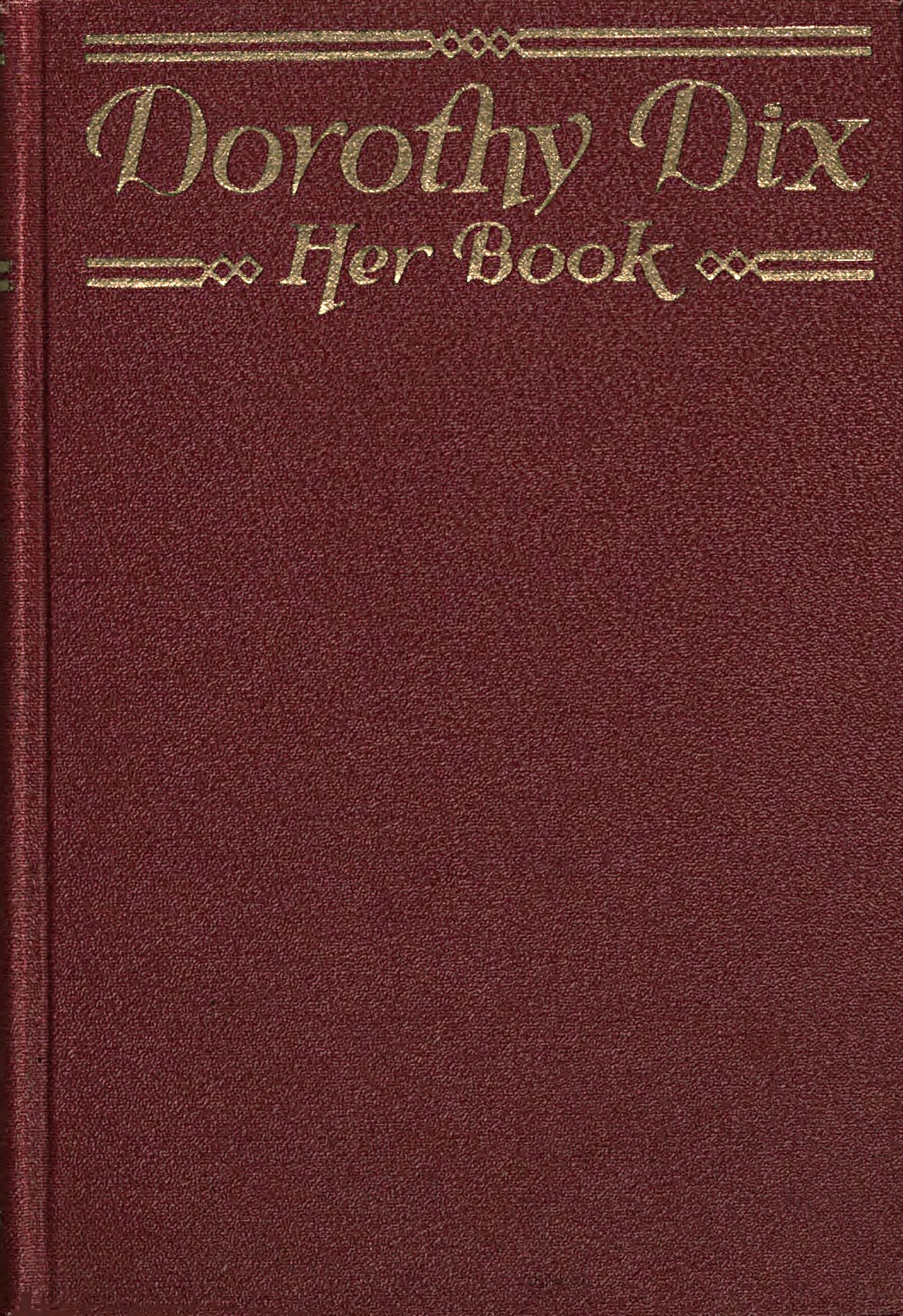 Dorothy Dix—Her Book