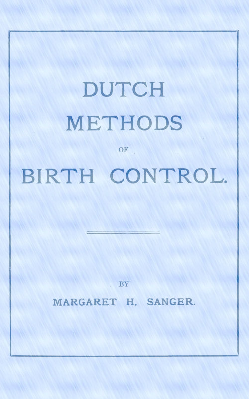 Dutch Methods of Birth Control