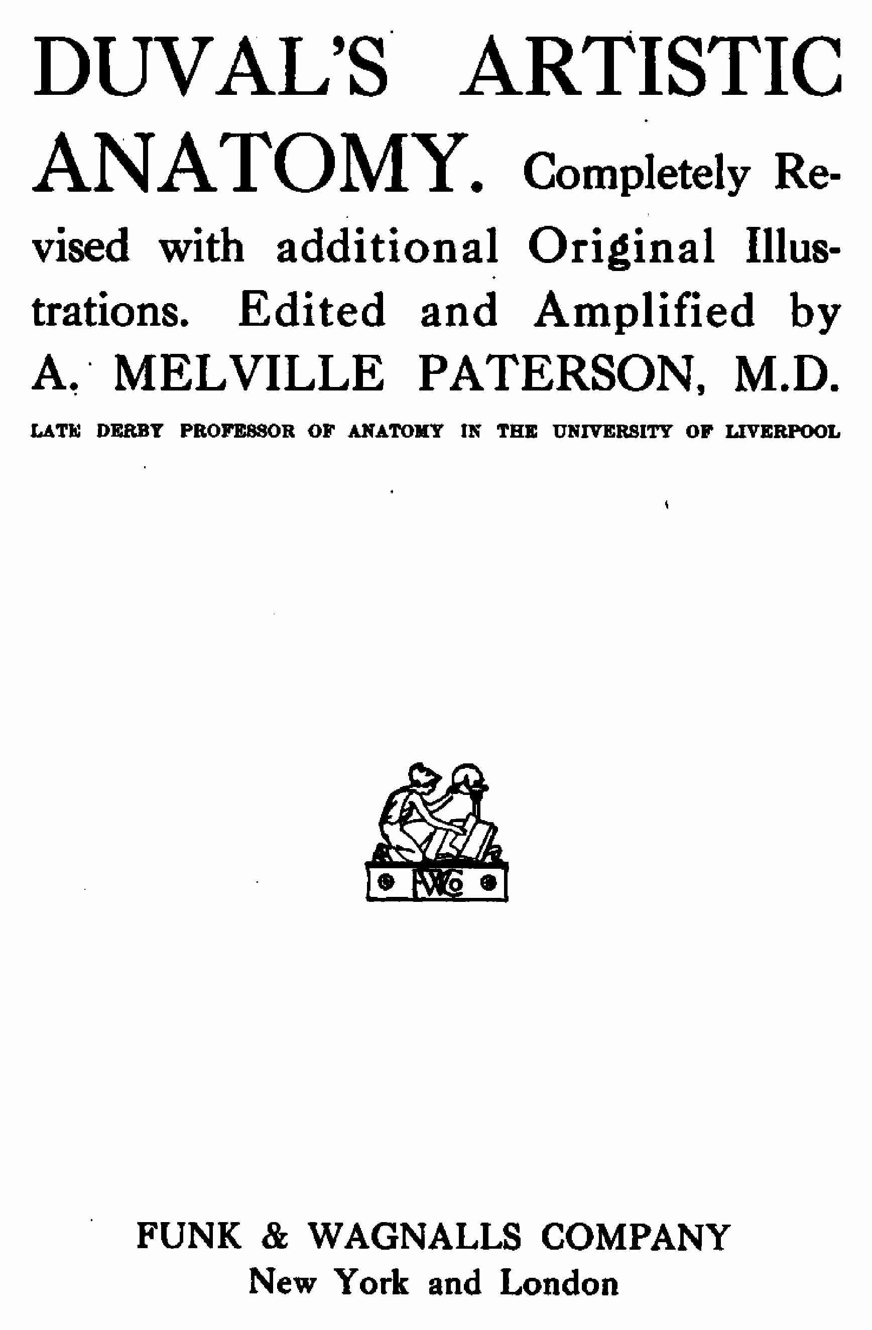 Duval’s Artistic Anatomy