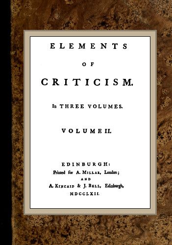 Elements of Criticism; vol. 2