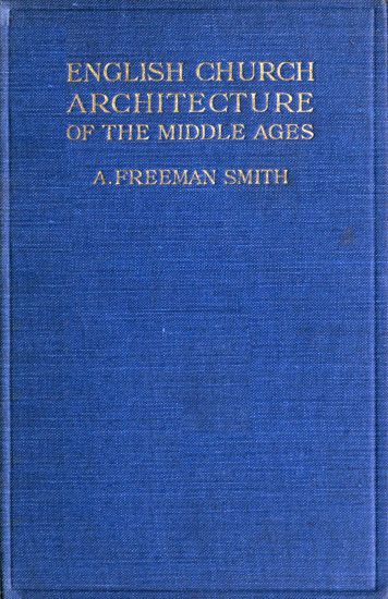 English Church Architecture of The Middle Ages