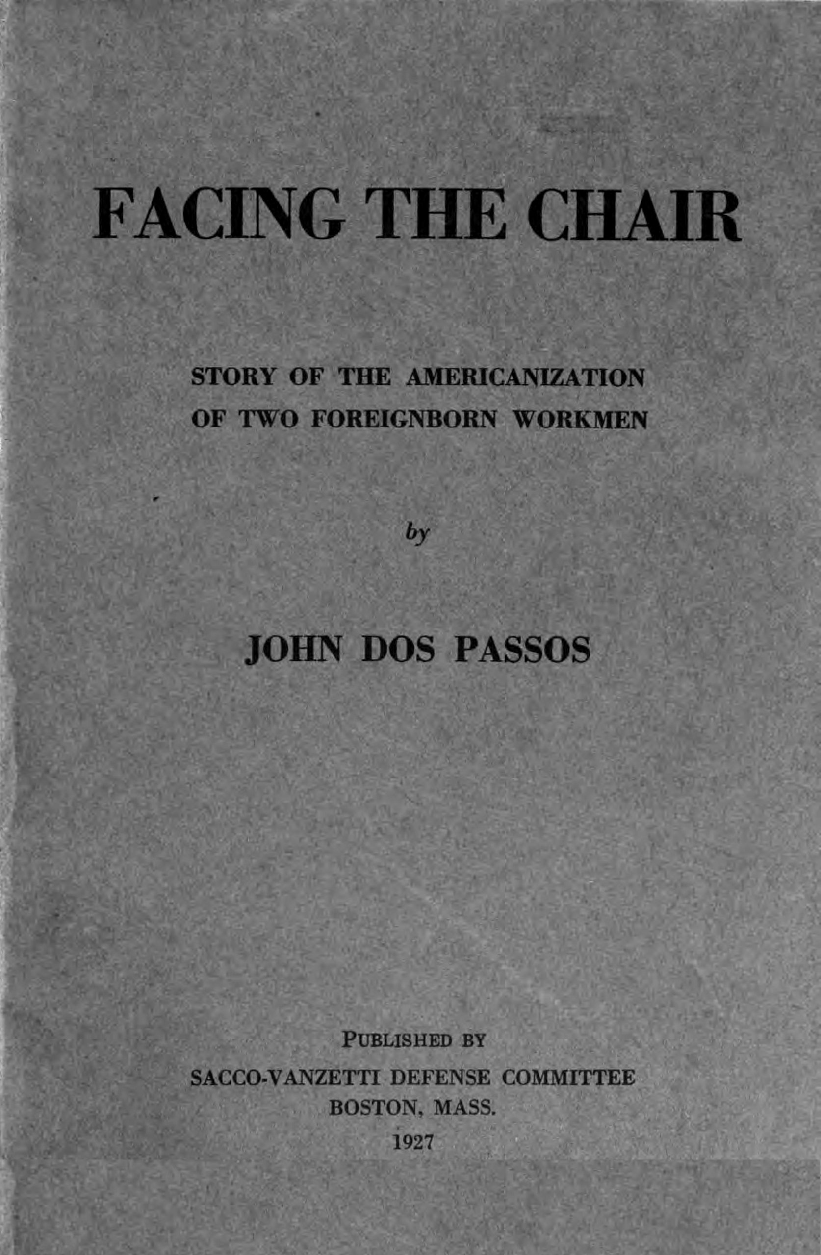 Facing the Chair