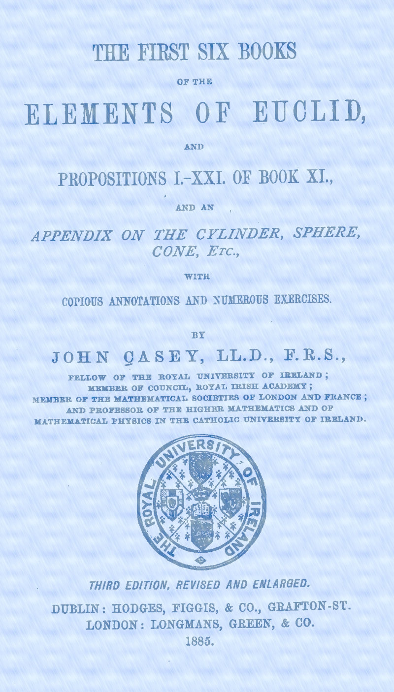 First Six Books of the Elements of Euclid