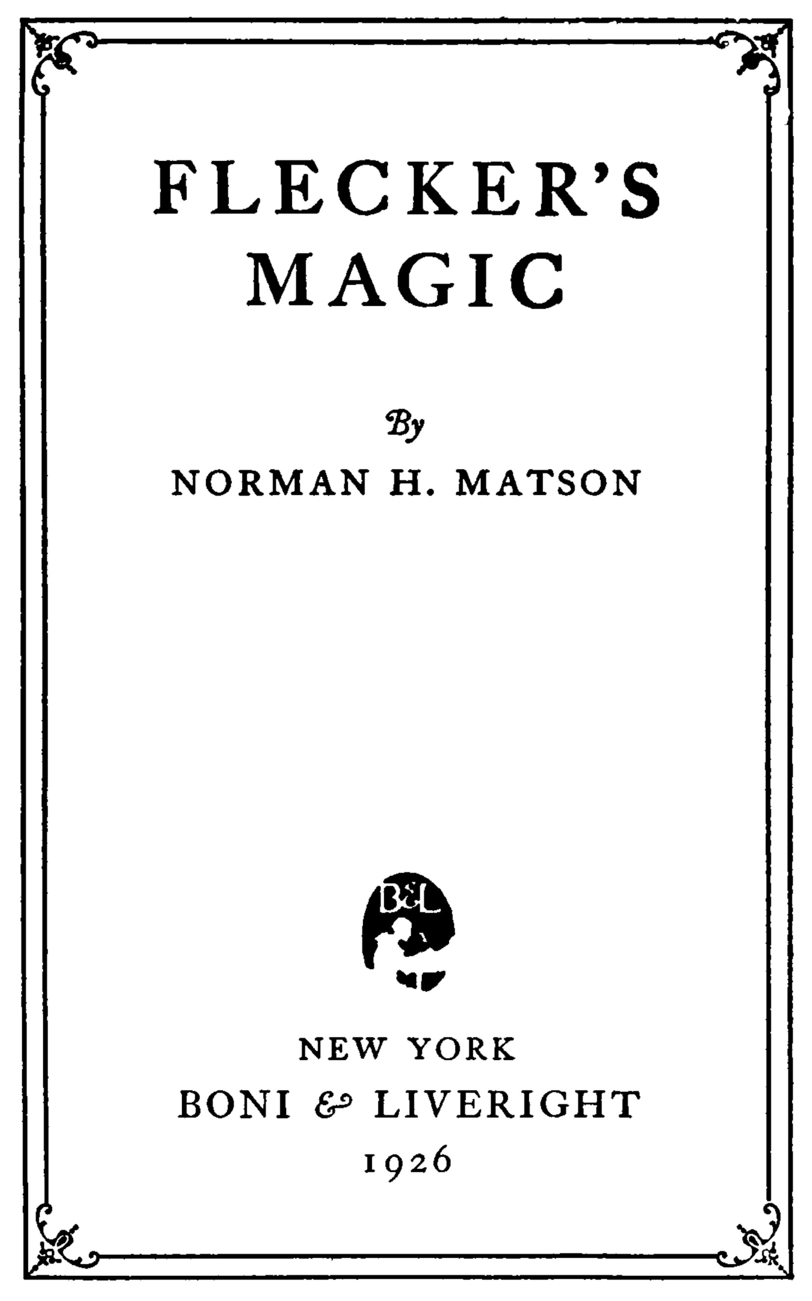 Flecker's Magic
