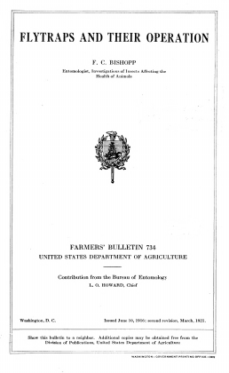 Flytraps and Their Operation [1921]