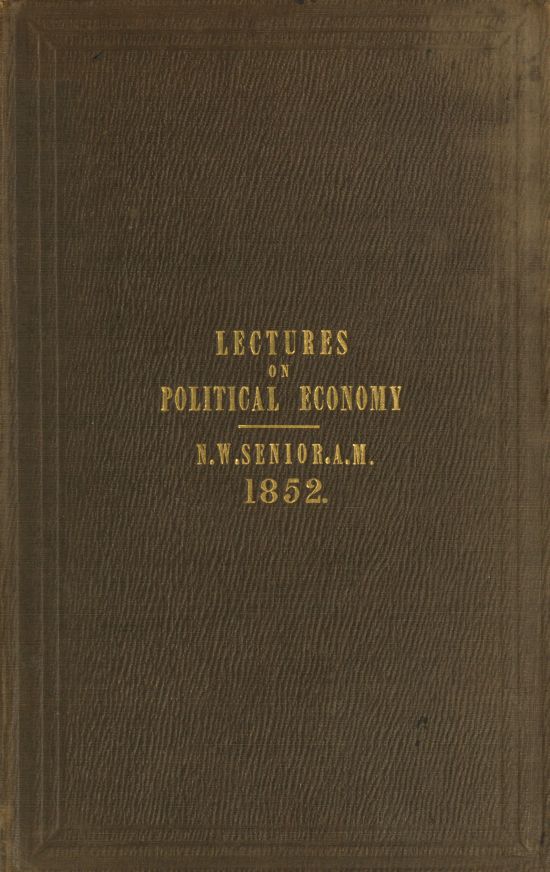 Four Introductory Lectures on Political Economy