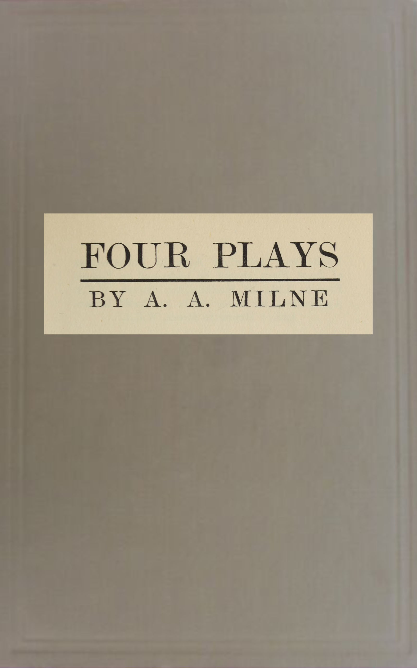Four plays