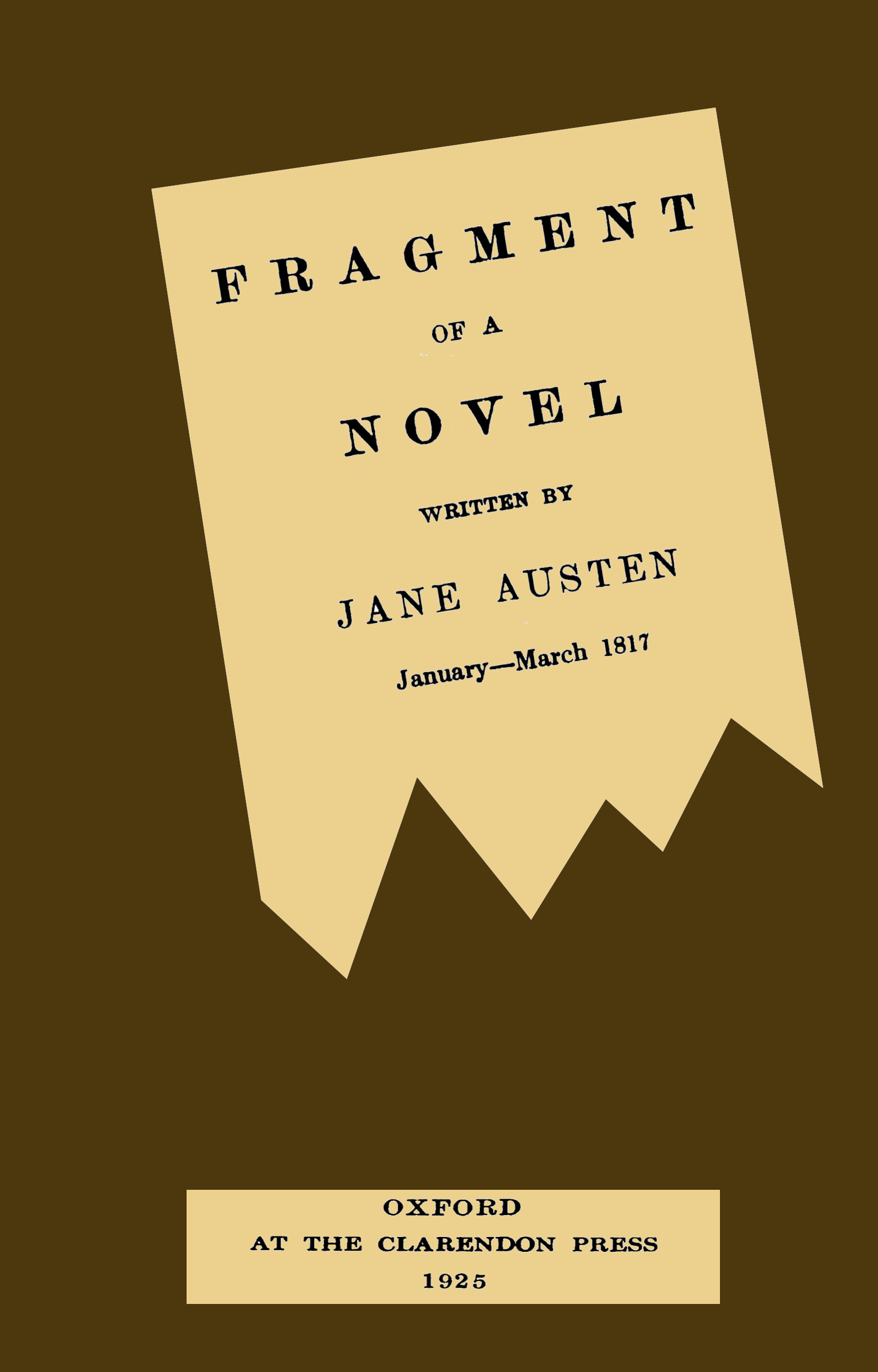 Fragment of a Novel