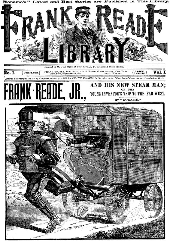 Frank Reade, Jr., and His New Steam Man, or, the Young Inventor's Trip to the Far West