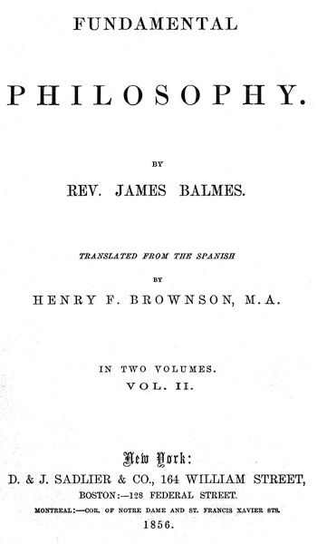 Fundamental Philosophy (Vol II)