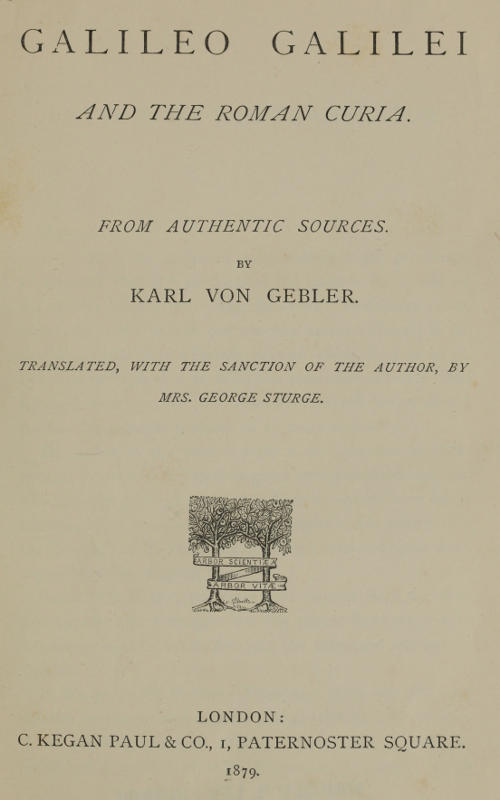 Galileo Galilei and the Roman Curia