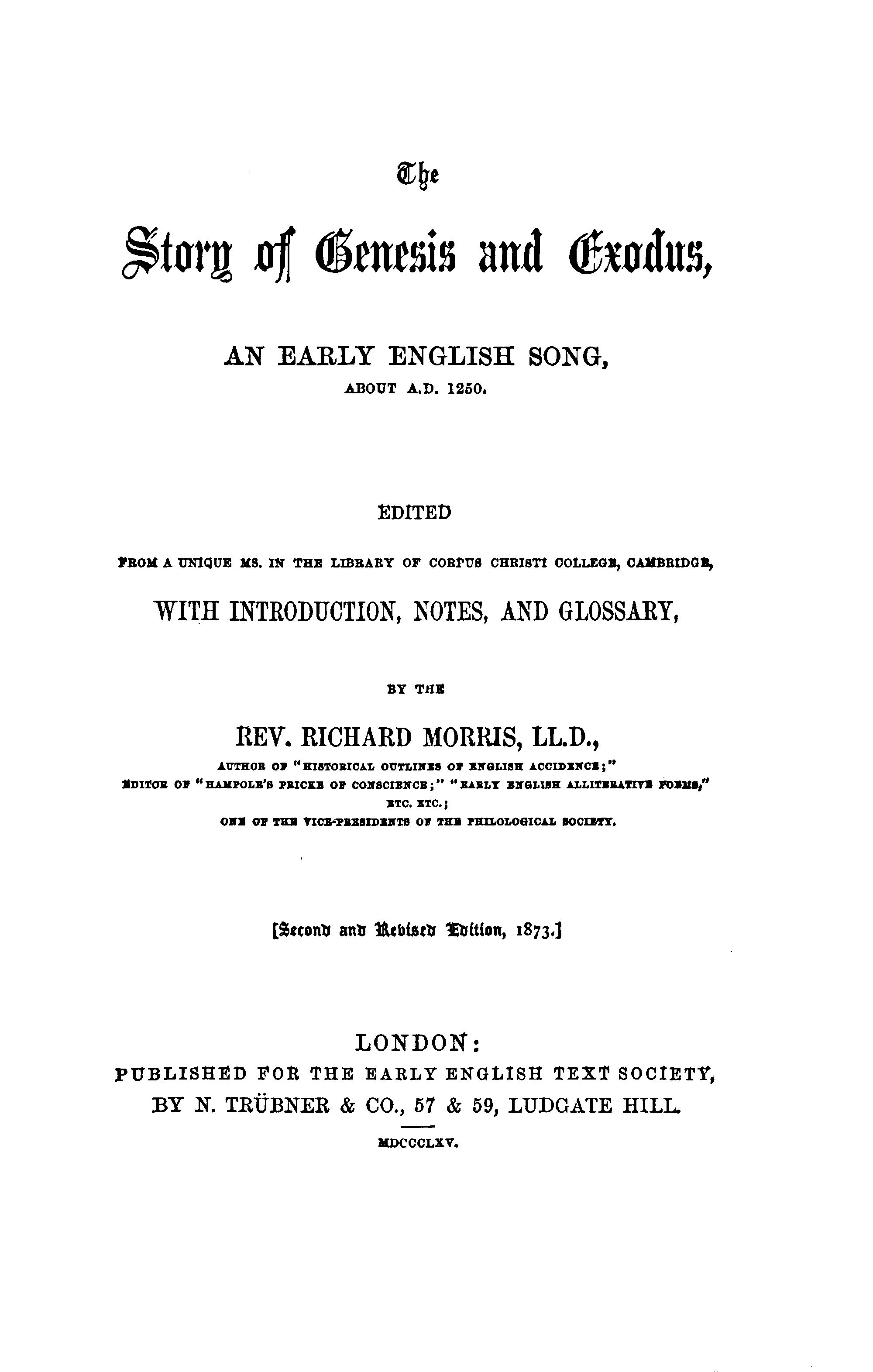 Genesis and Exodus