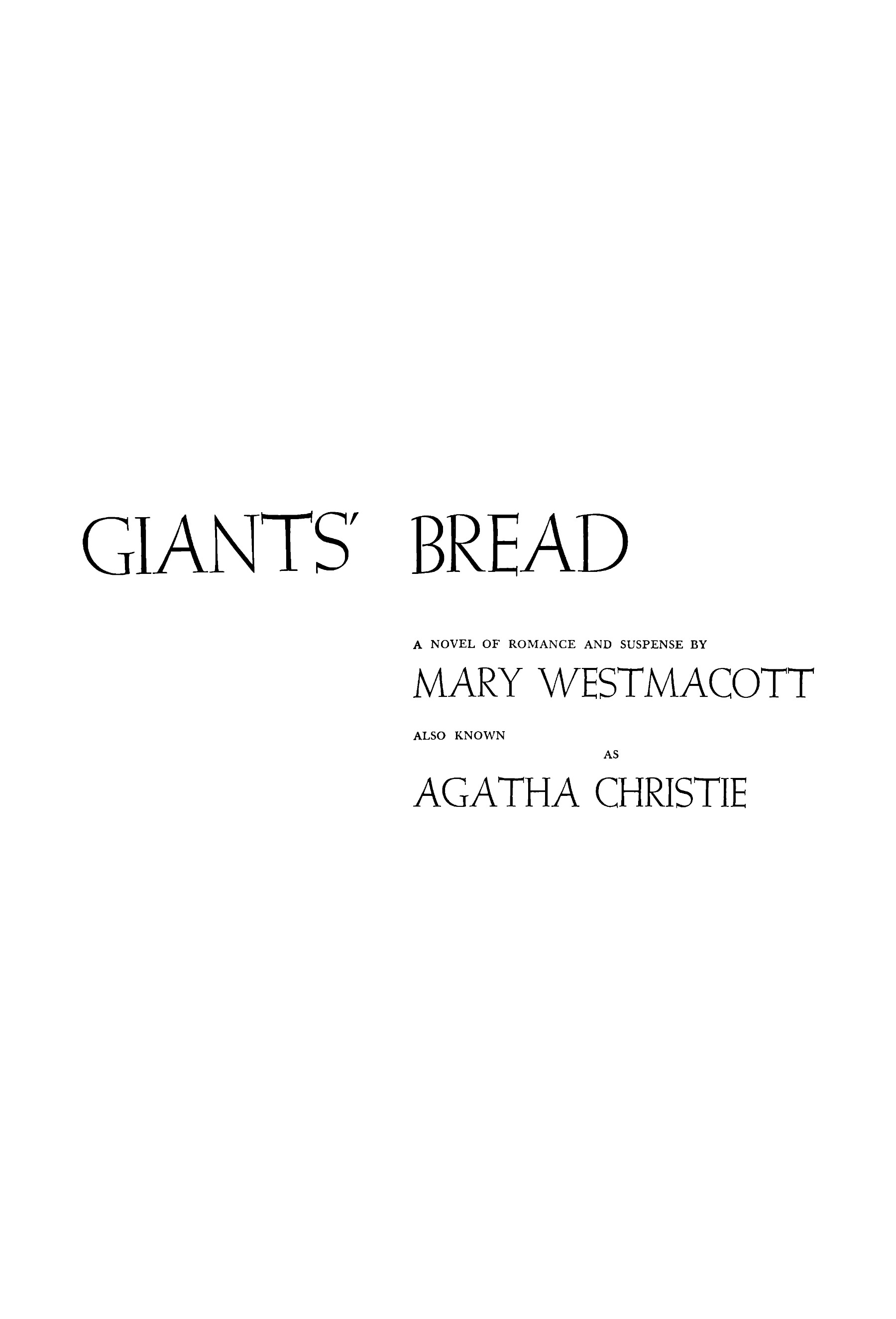 Giants' Bread