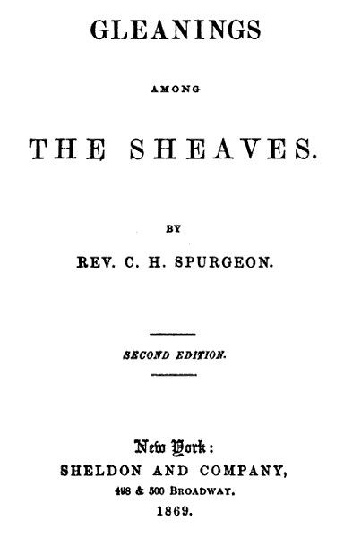 Gleanings Among the Sheaves