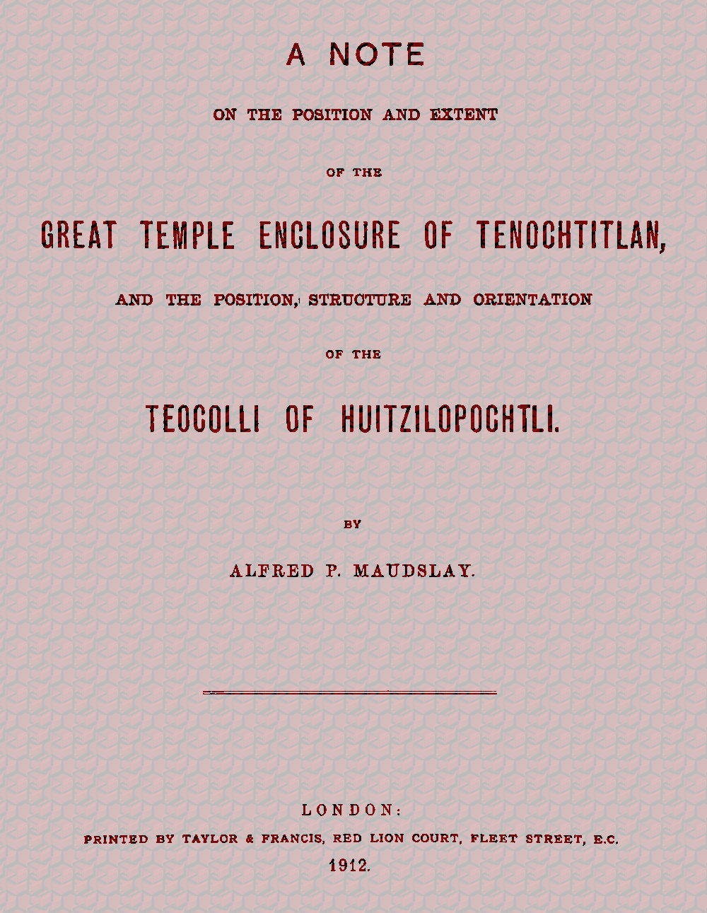 Great Temple Enclosure of Tenochtitlan