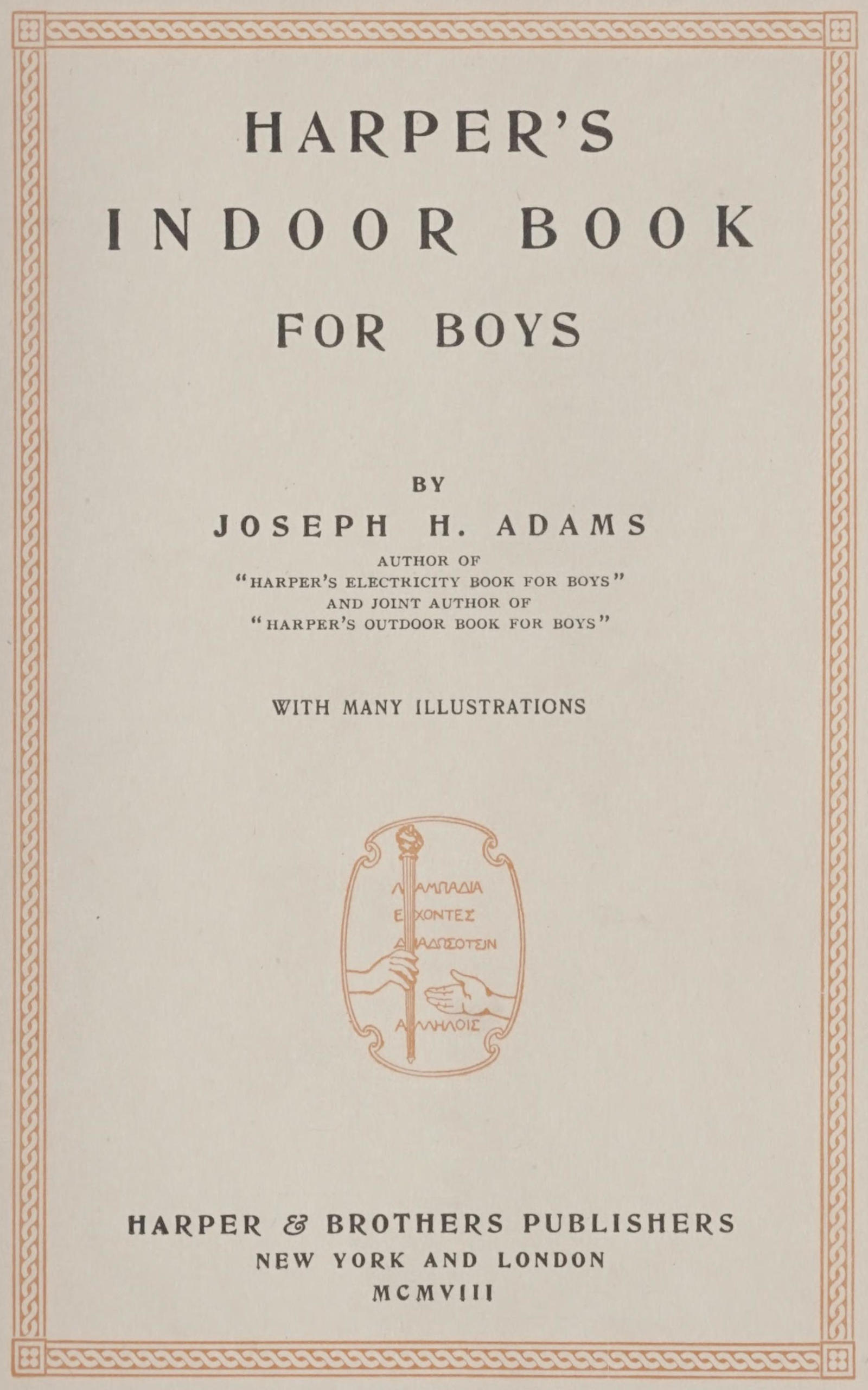 Harper’s Indoor Book For Boys