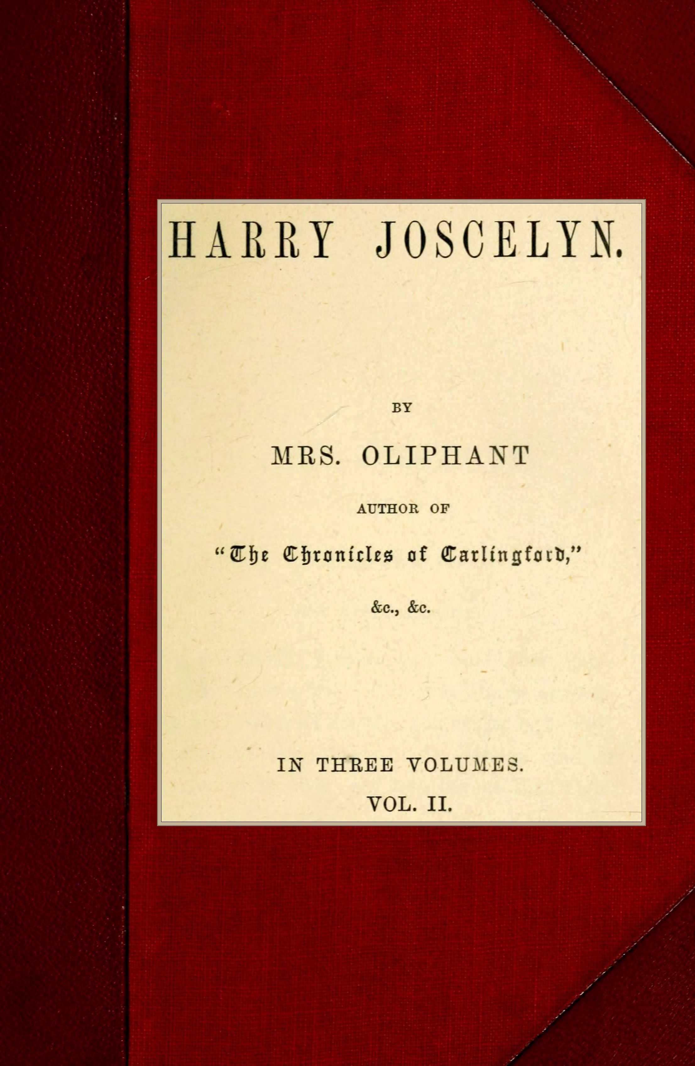 Harry Joscelyn; vol. 2