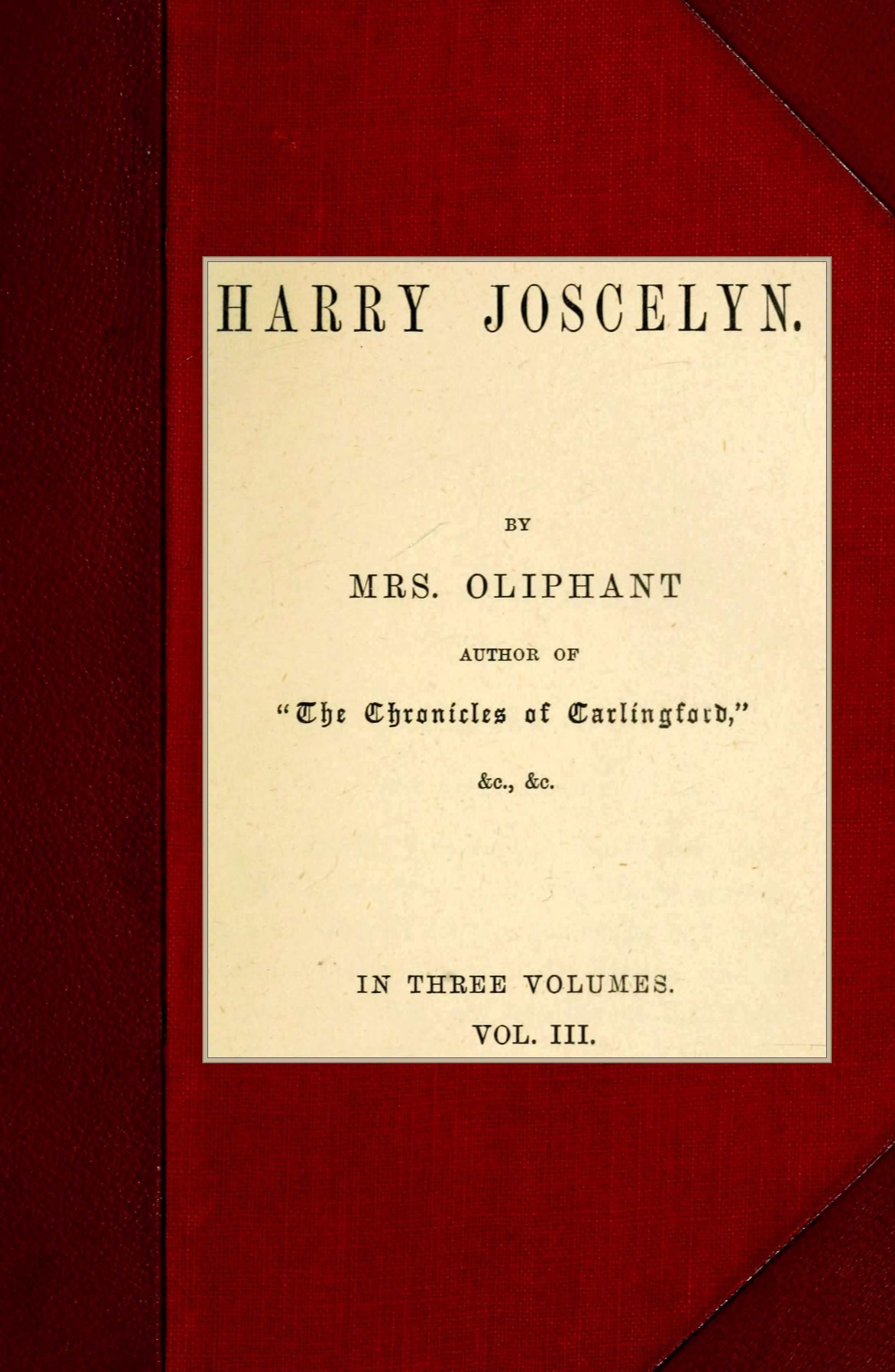 Harry Joscelyn; vol. 3