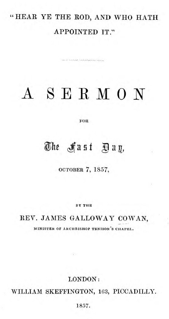 "Hear ye the Rod, and who hath appointed it"