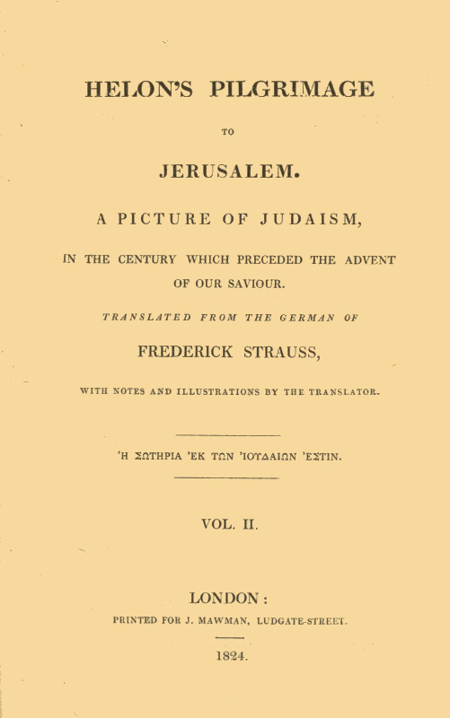 Helon's Pilgrimage to Jerusalem Volume 2