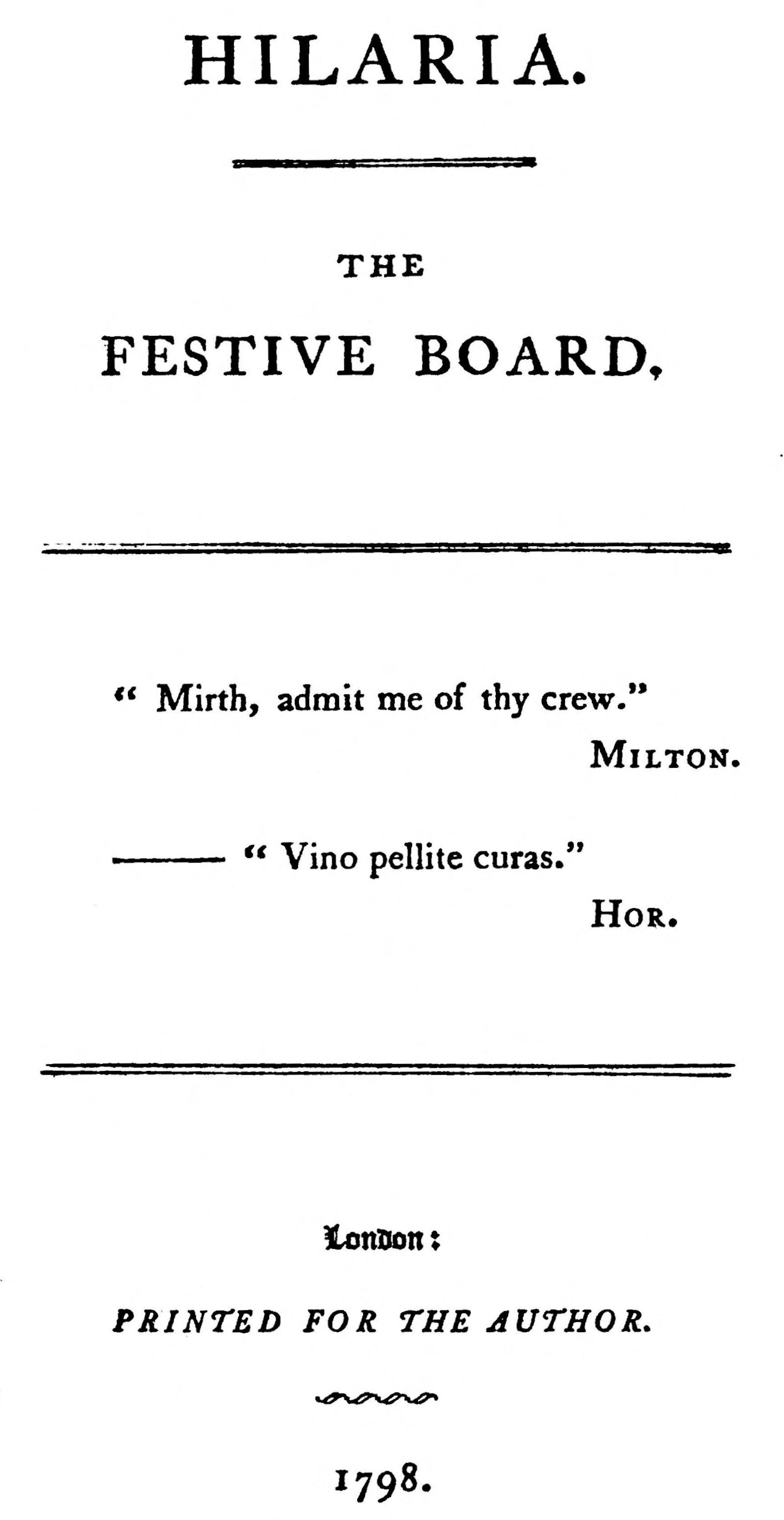 Hilaria, by Anonymous.