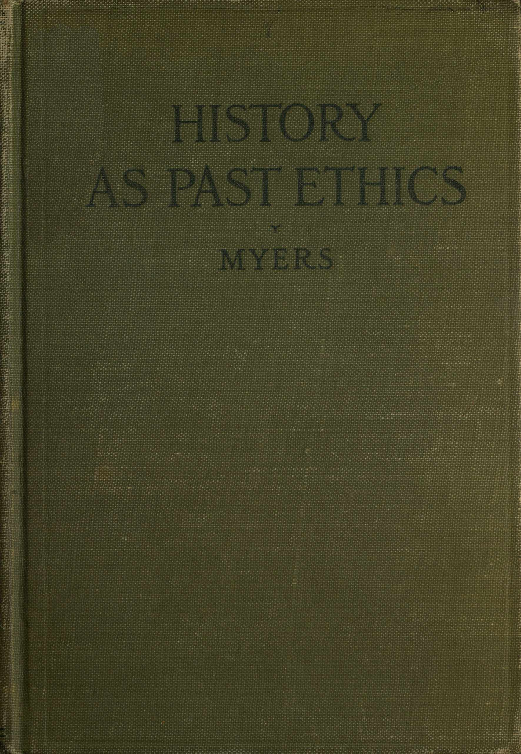 History As Past Ethics