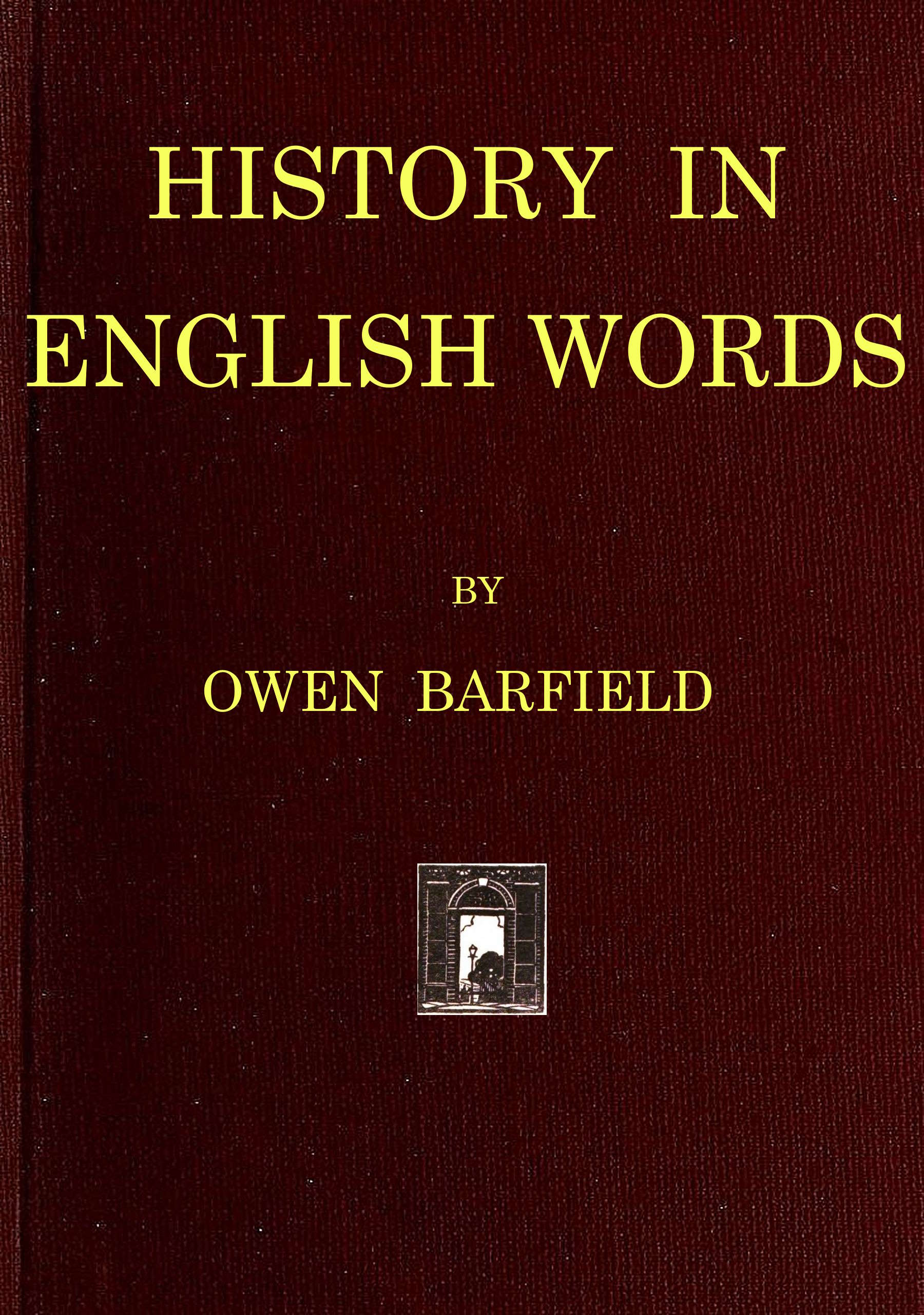 History in english words