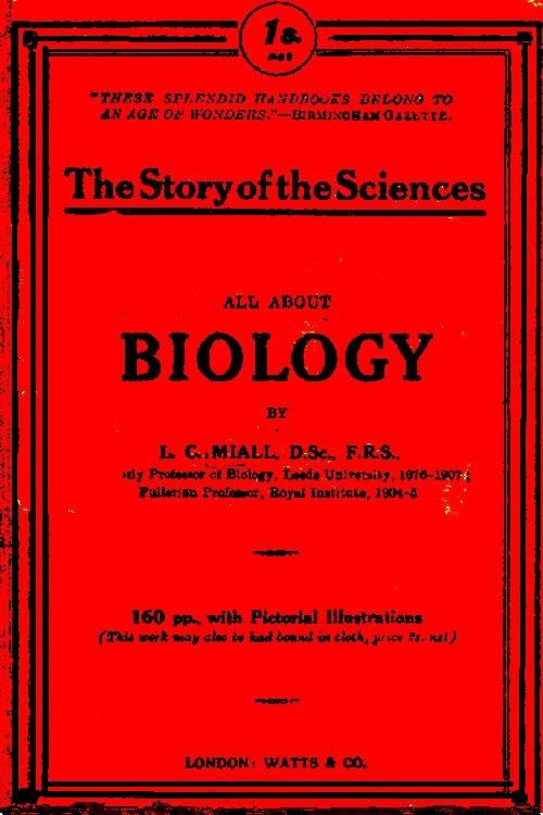 History of Biology, by L. C. Miall, D.Sc., F.R.S