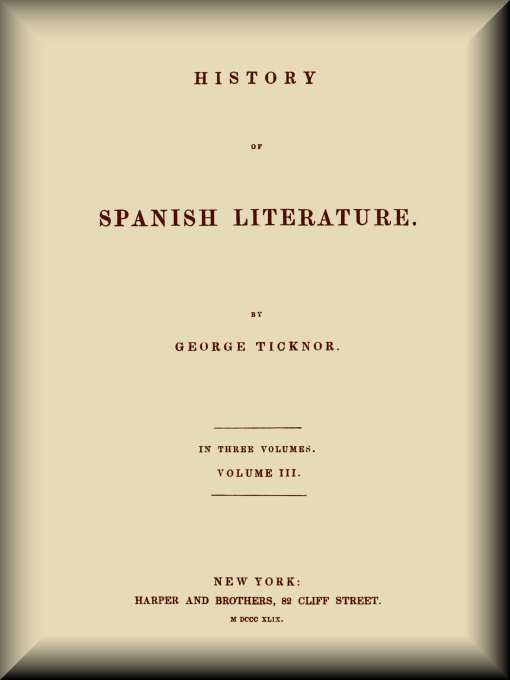 History of Spanish Literature (3 of 3)