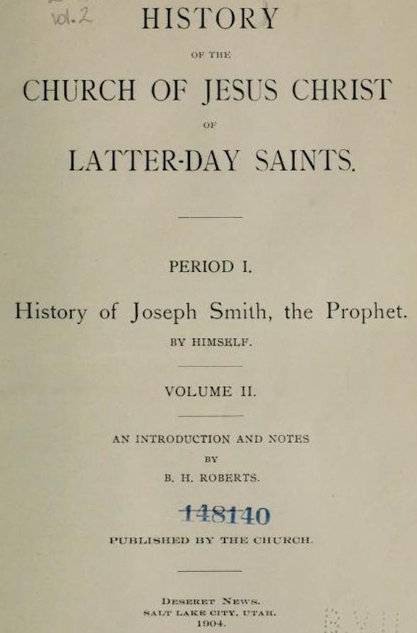 History of the Church of Jesus Christ of Latter-day Saints, Volume 2