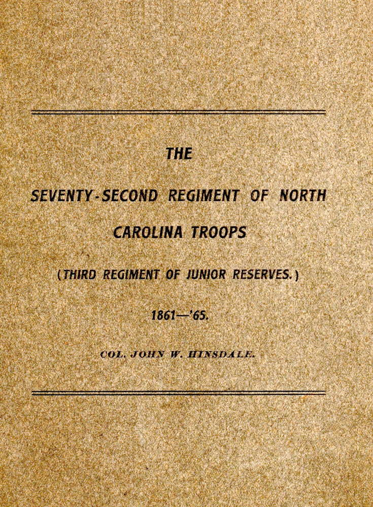 History of the Seventy-Second Regiment