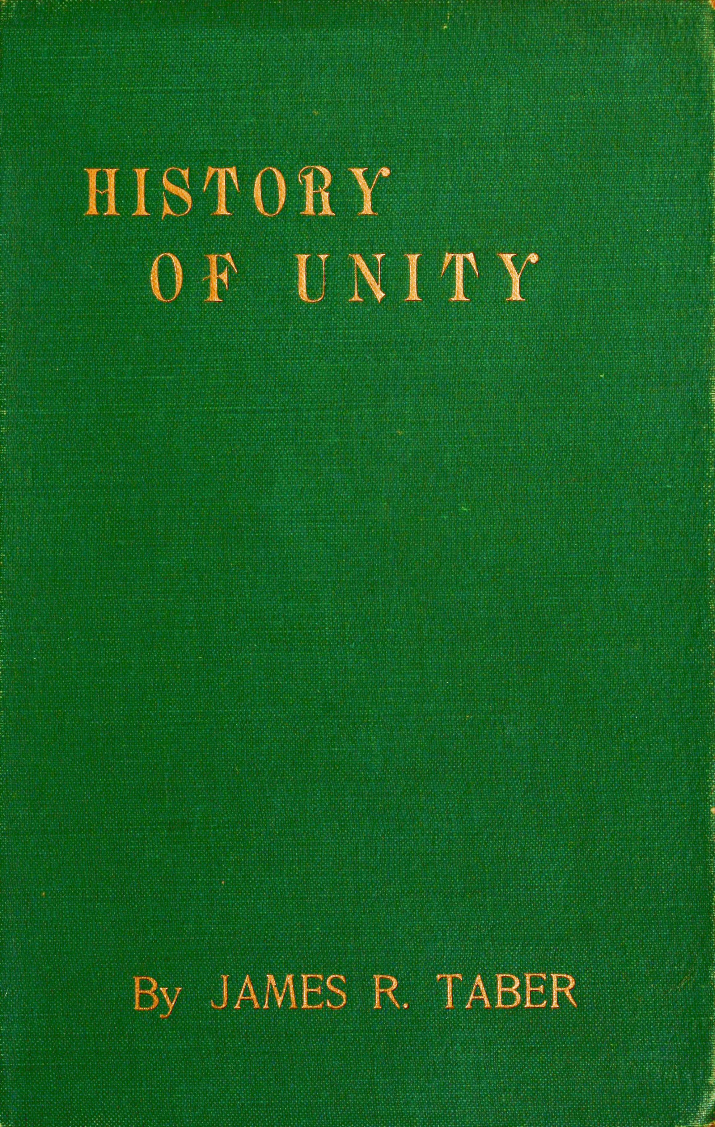 History of Unity, Maine