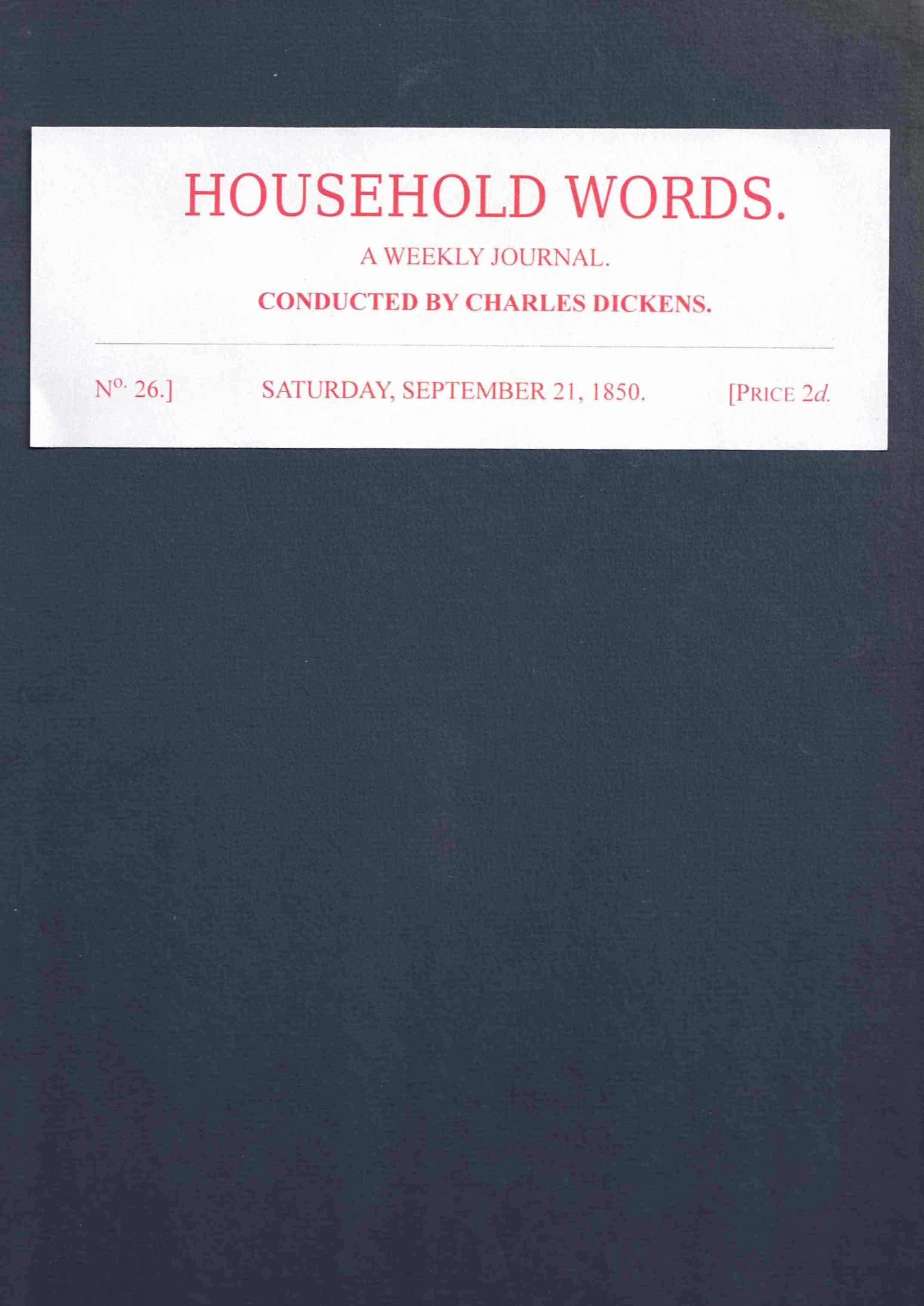 Household Words, No. 26