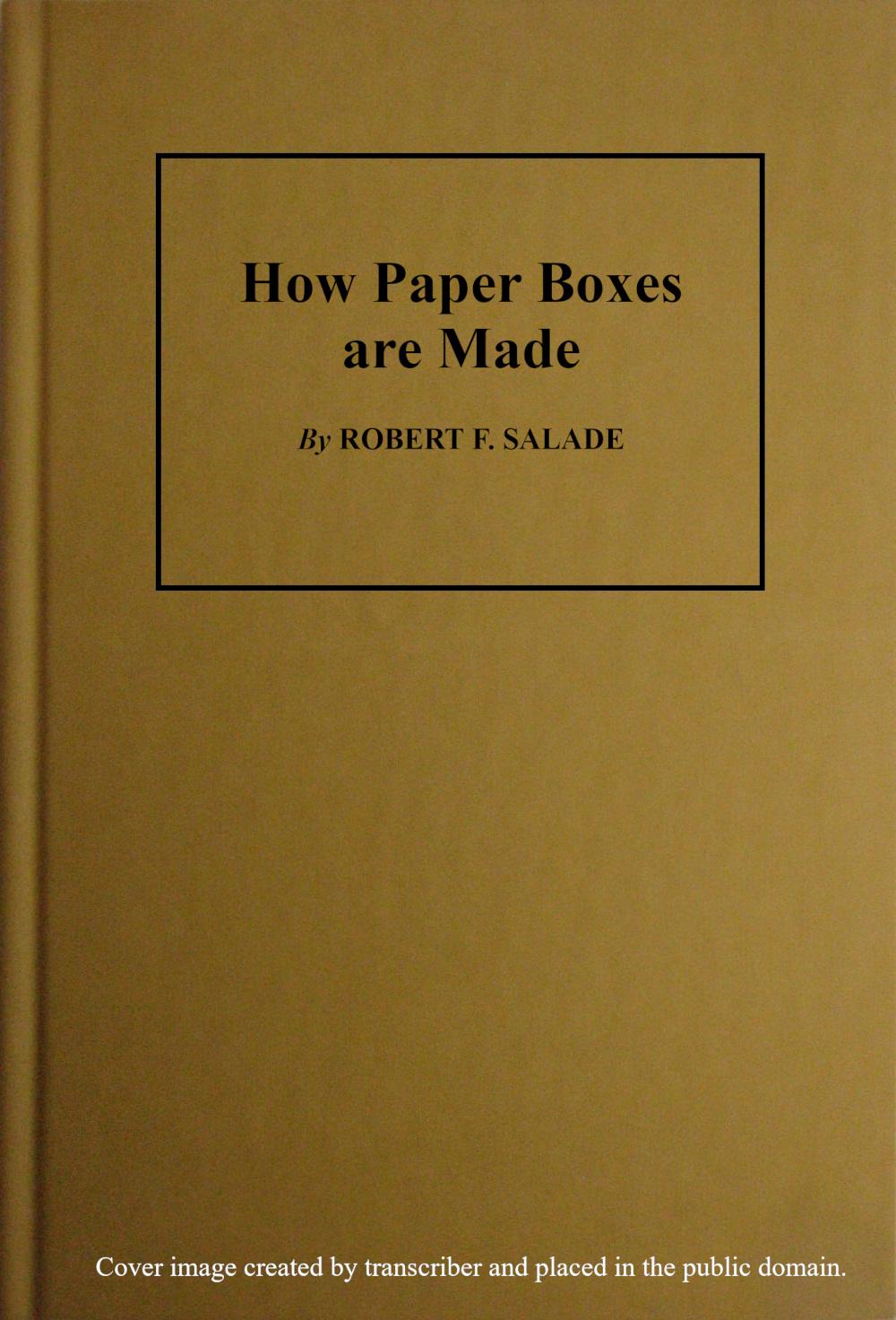 How Paper Boxes Are Made