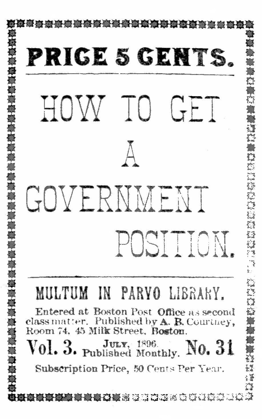 How to get a government position
