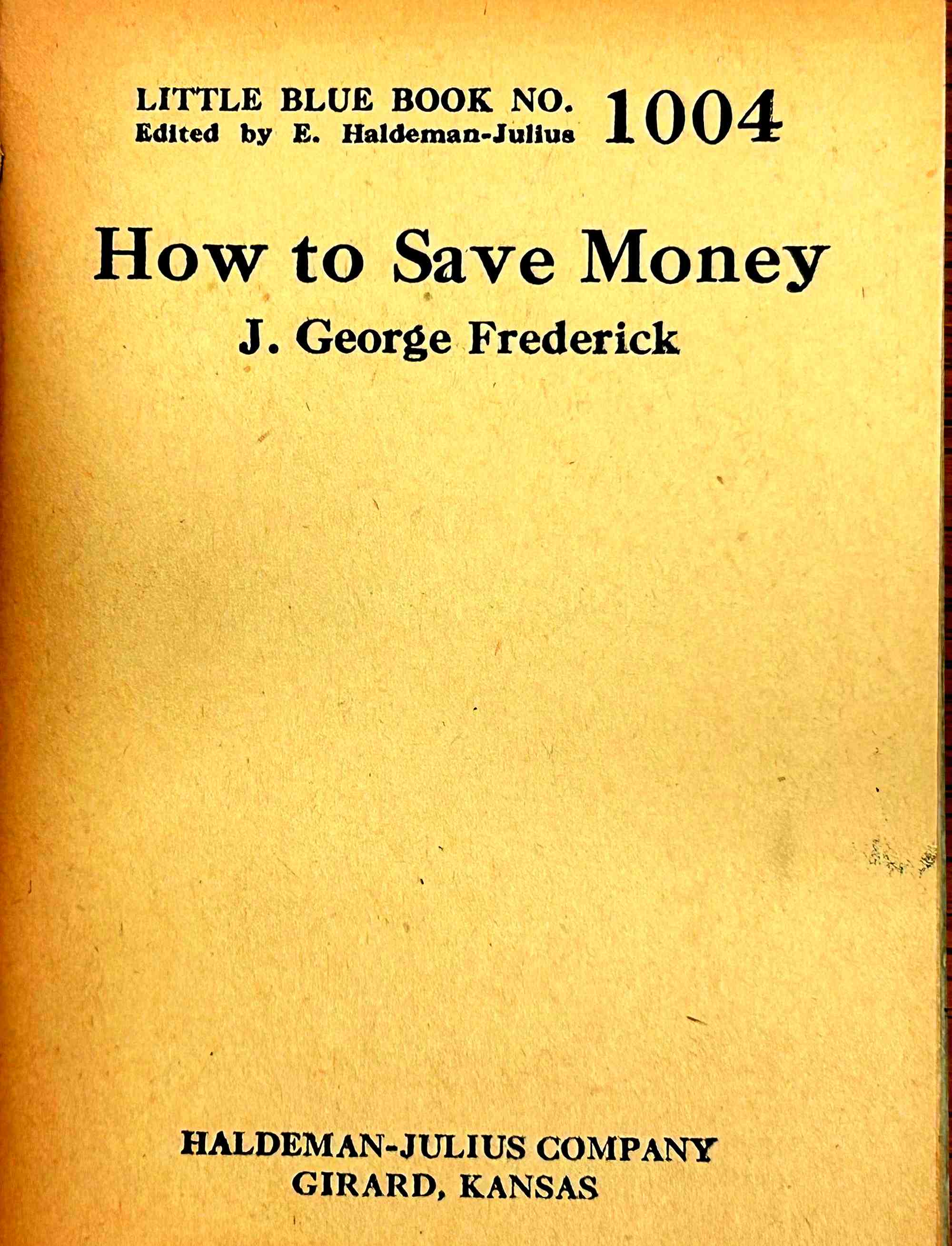 How to Save Money