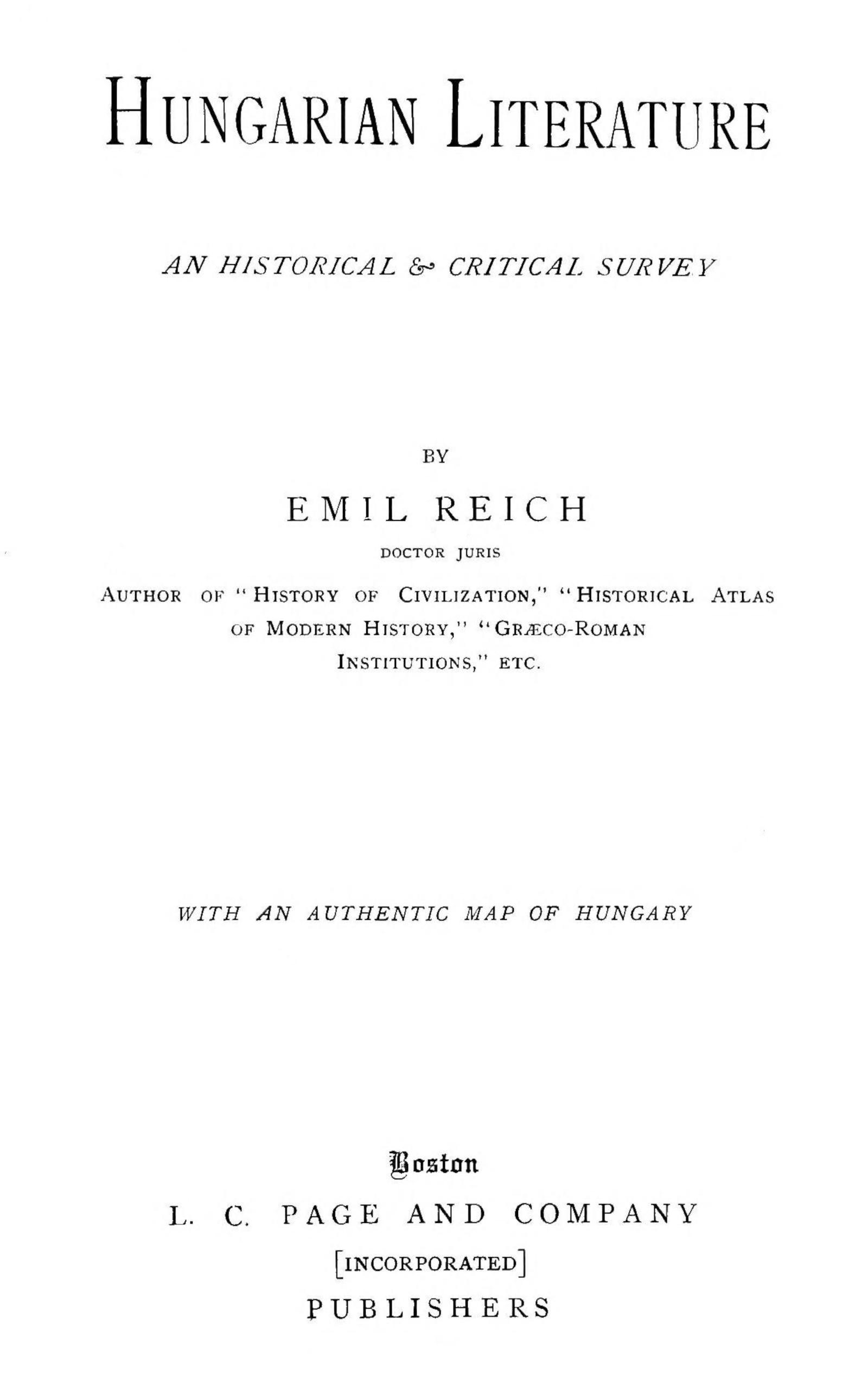 Hungarian Literature