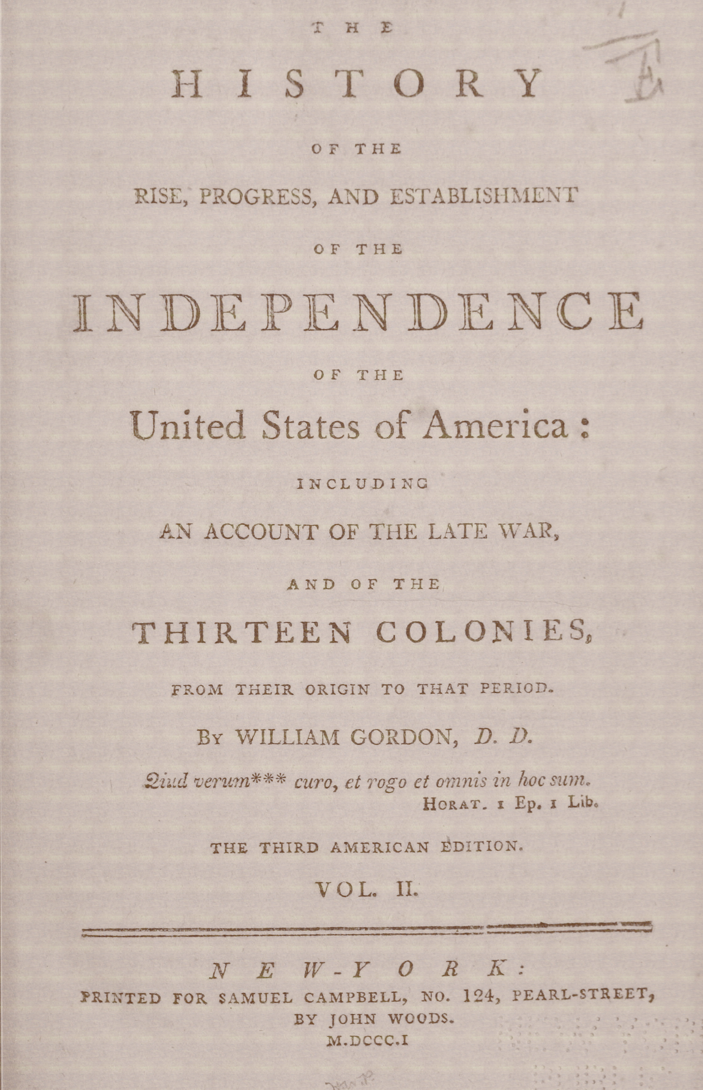 Independence of the United States of America, Vol. 2 of 4
