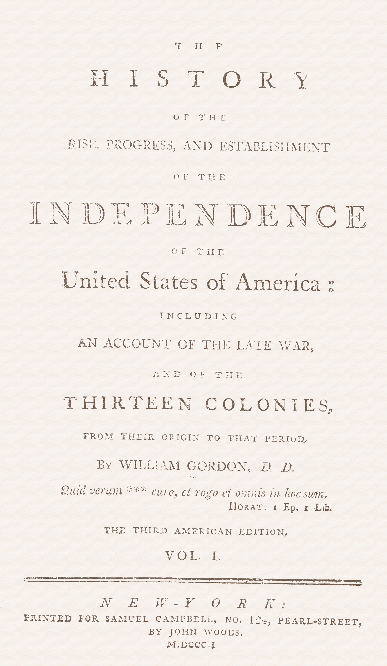 Independence of the United States of America