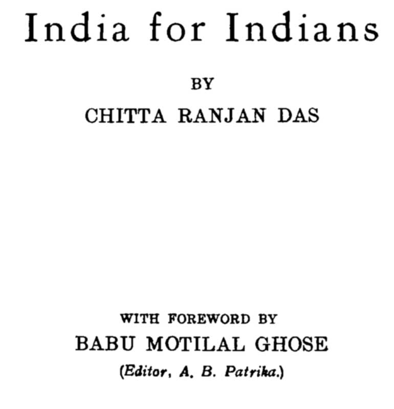 India for Indians