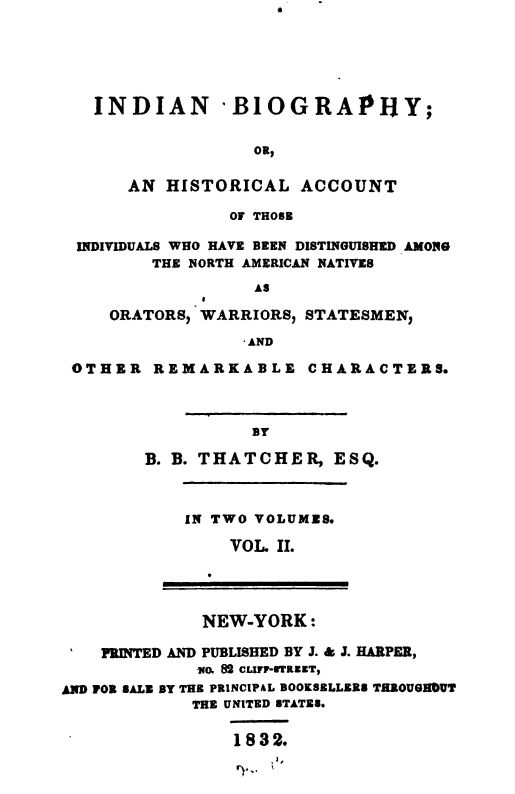Indian Biographies--Vol. 2